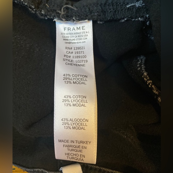 Frame Denim - Le Garçon Size 24 in Cheyenne wash - Picture 6 of 7
